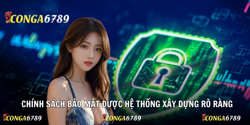 Chính sách bảo mật được hệ thống xây dựng rõ ràng